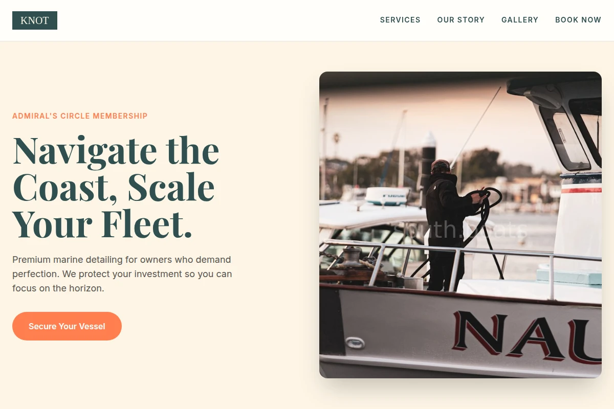 Knot Boat Cleaning