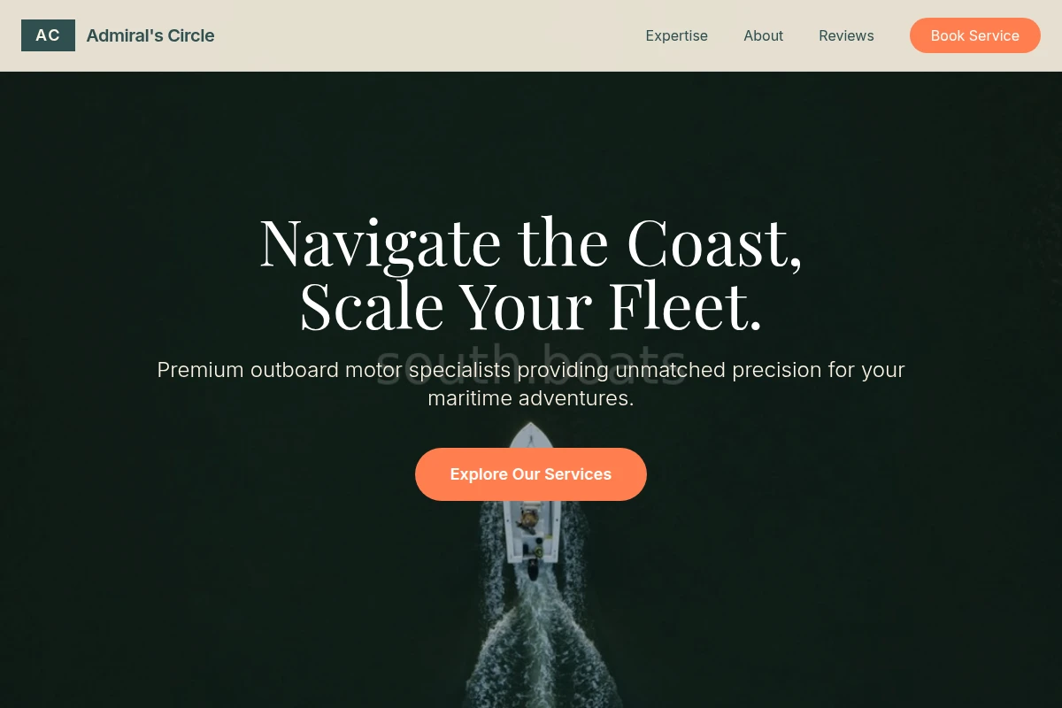 Premium Boating Website Design