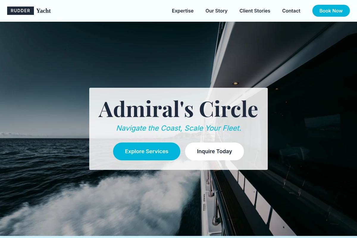 Rudder Yacht